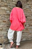 Mimi Pillow Cotton Batwing Blouse Watermelon 